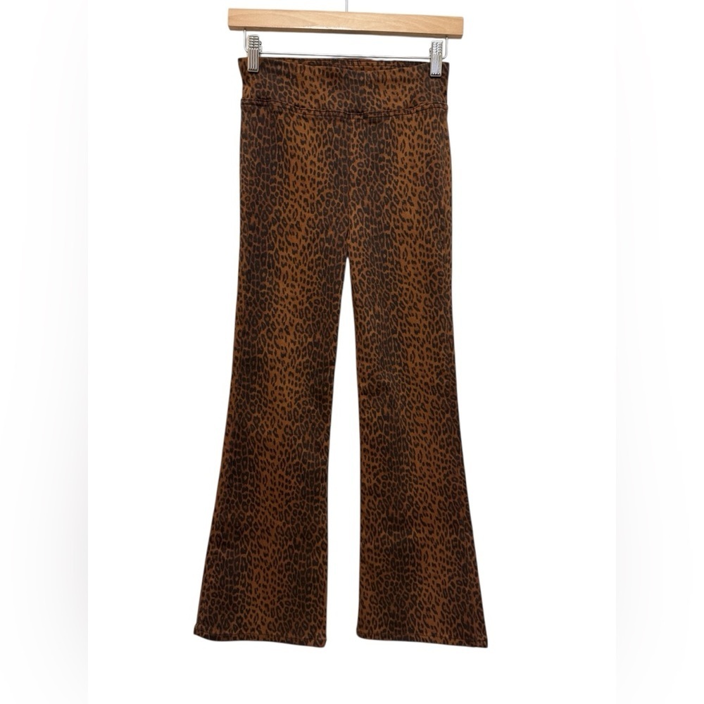 Frame Jetset Crop Mini Boot Leopard Print Pants - Picture 8 of 10